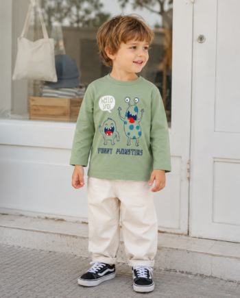 Camiseta infantil Funny Monsters