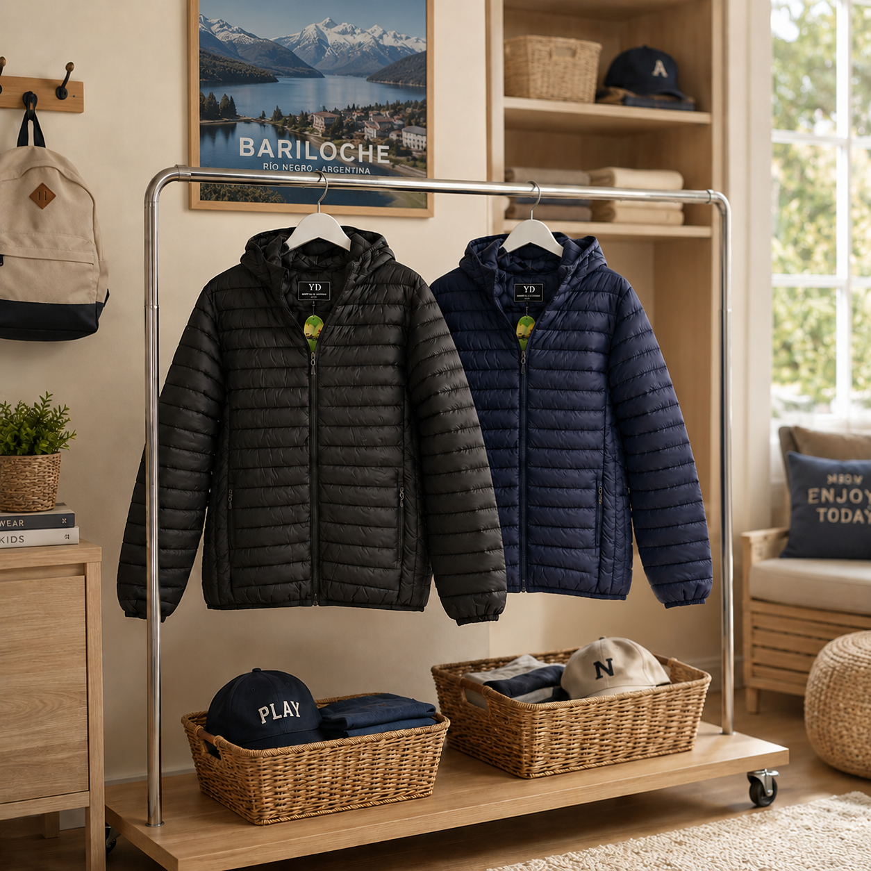 Campera inflada puffer unisex