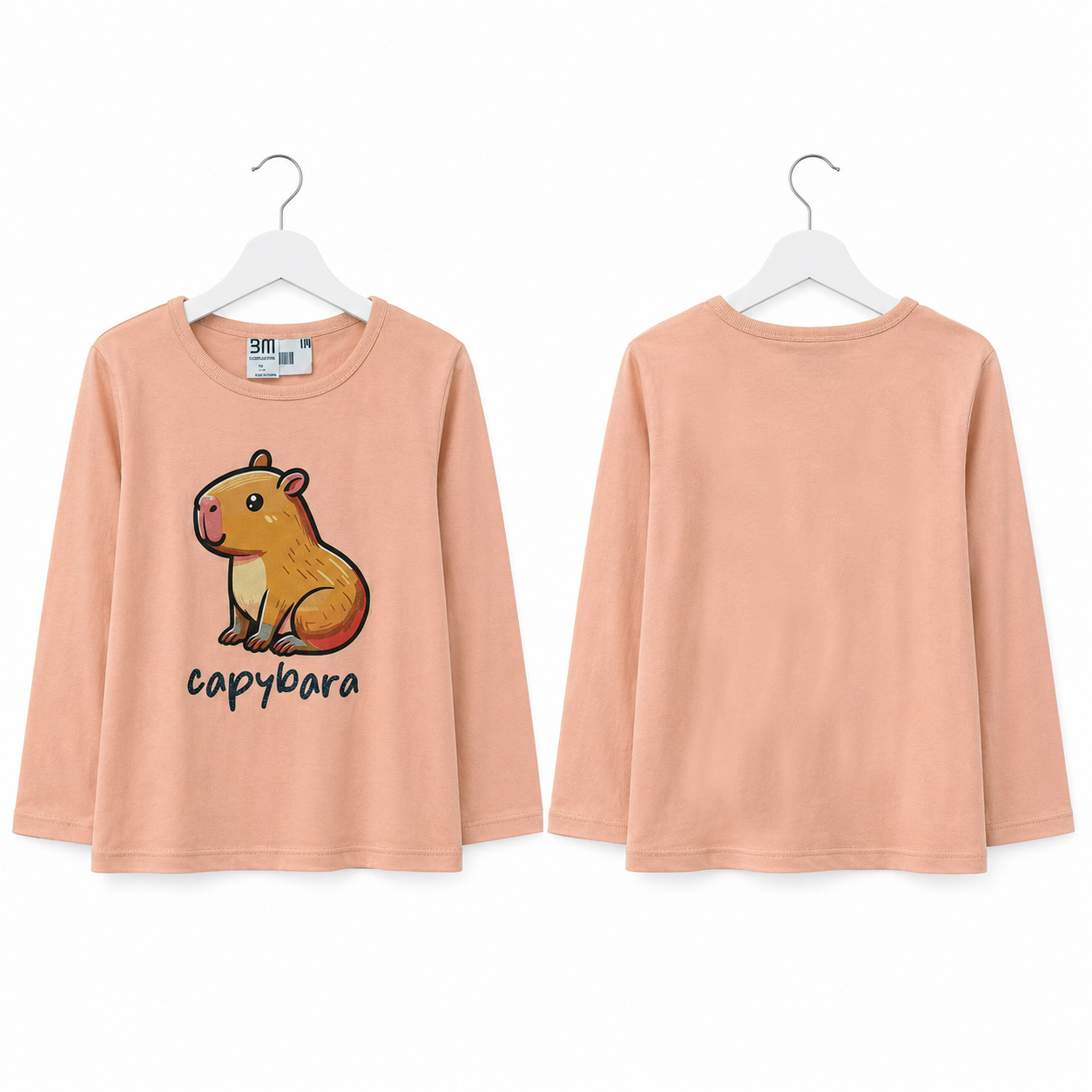 Remera Infantil Manga Larga Capibara