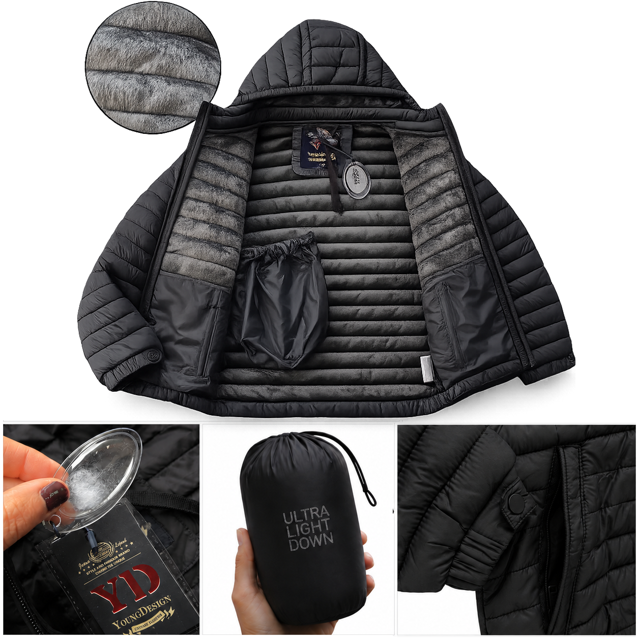 Campera inflada puffer unisex