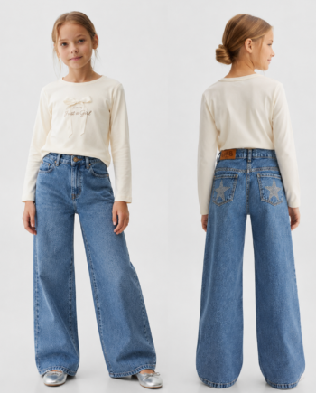 Pantalón de jean Waylet Estrellas Talles 12, 14 y 16