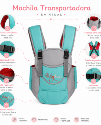 Mochila Canguro Transportadora de Bebés