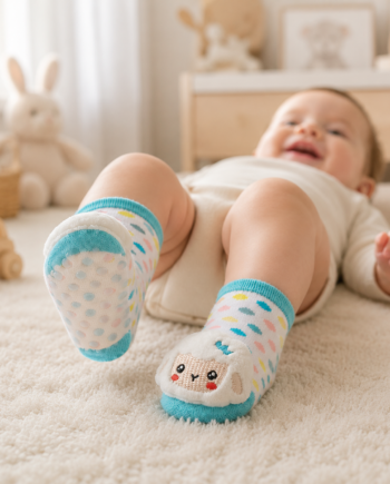 Medias Sonajero Antideslizantes con Peluche – Estimulación y Diversión