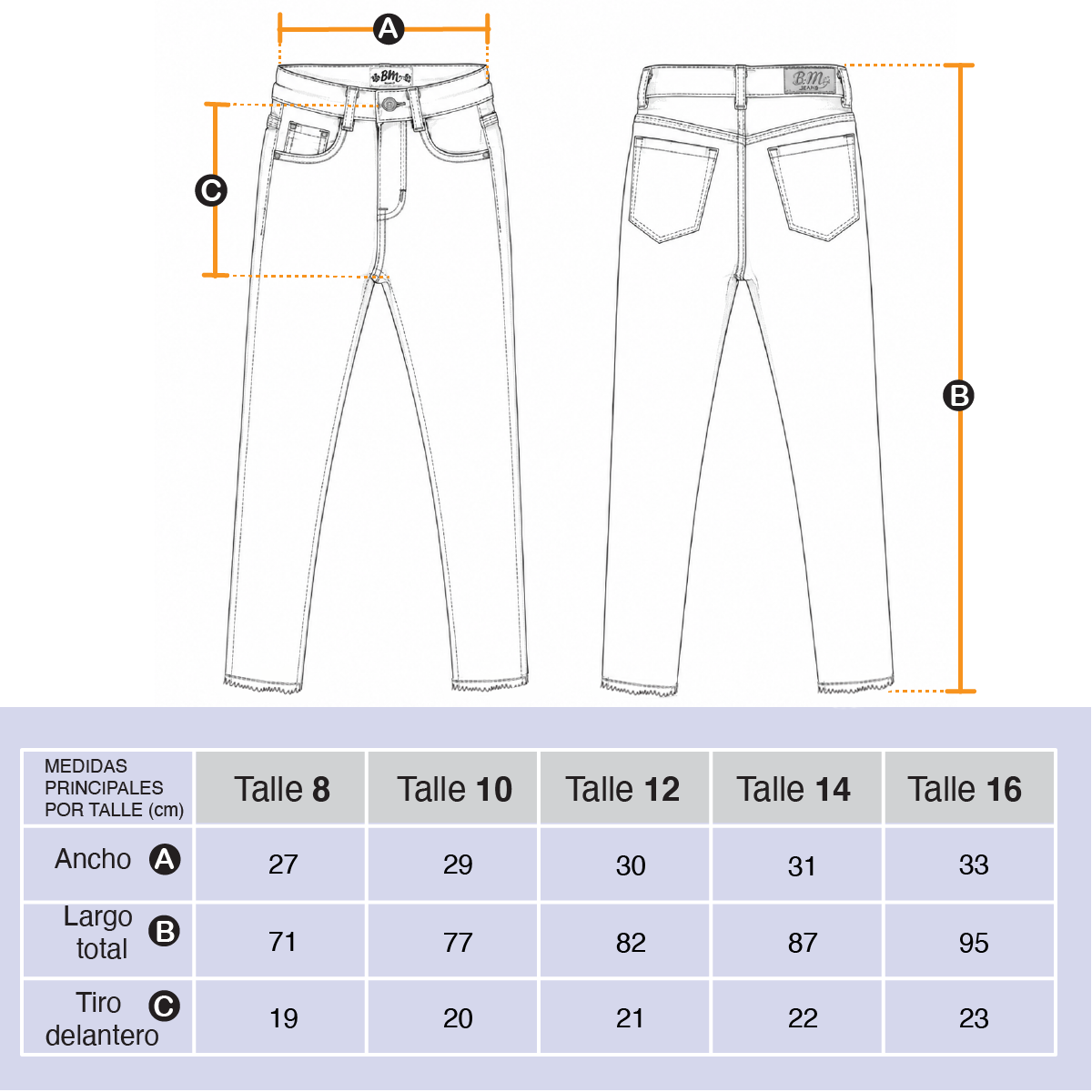Pantalón Jean Chupín Celeste Localizado