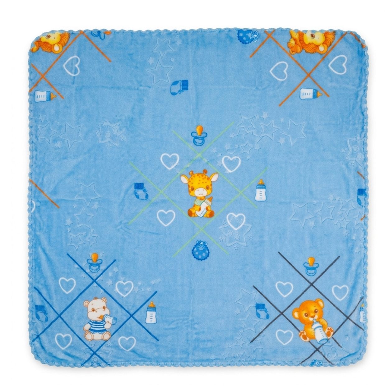 Manta de Micropolar para Bebé Estampada – 110 cm x 80 cm