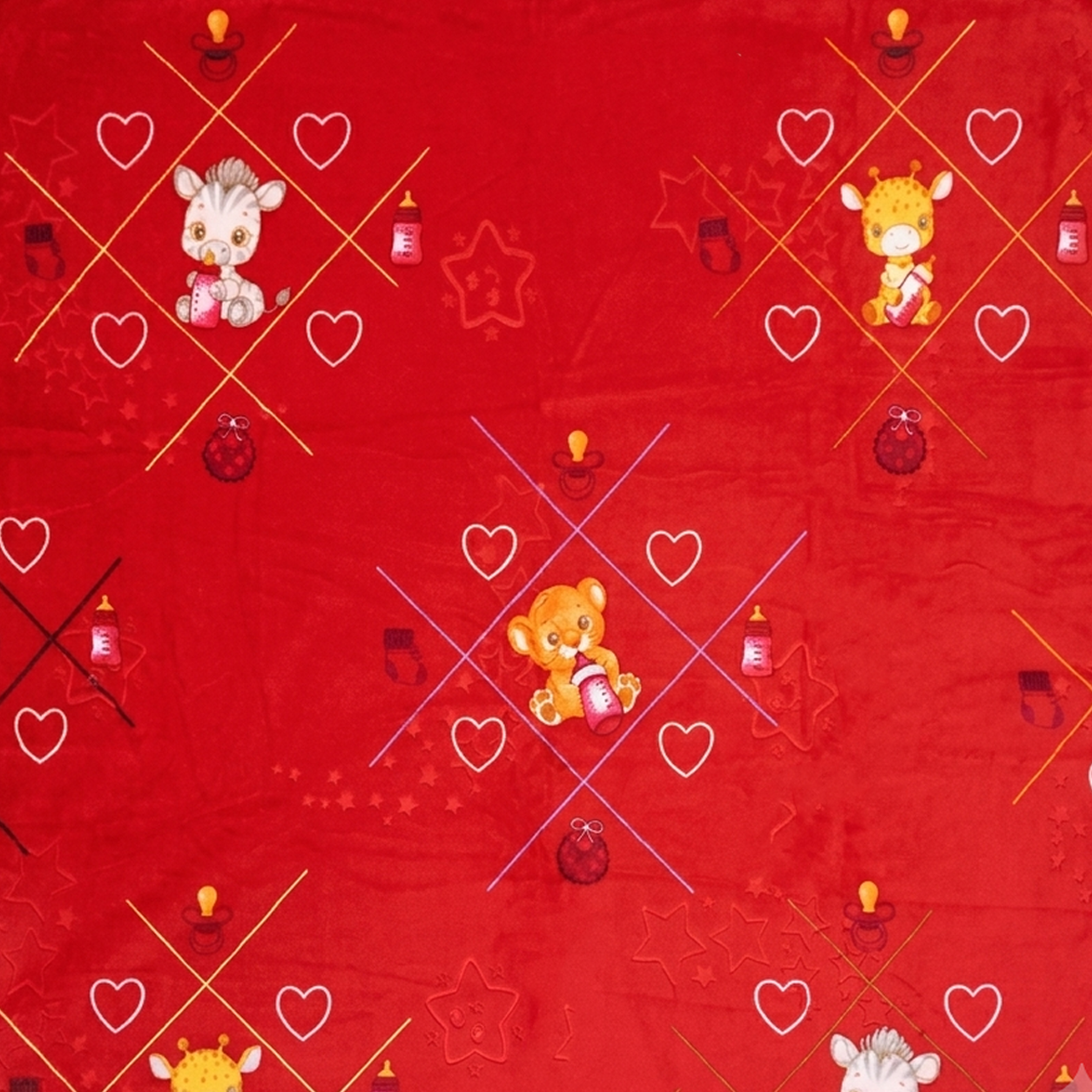 Manta de Micropolar para Bebé Estampada – 110 cm x 80 cm