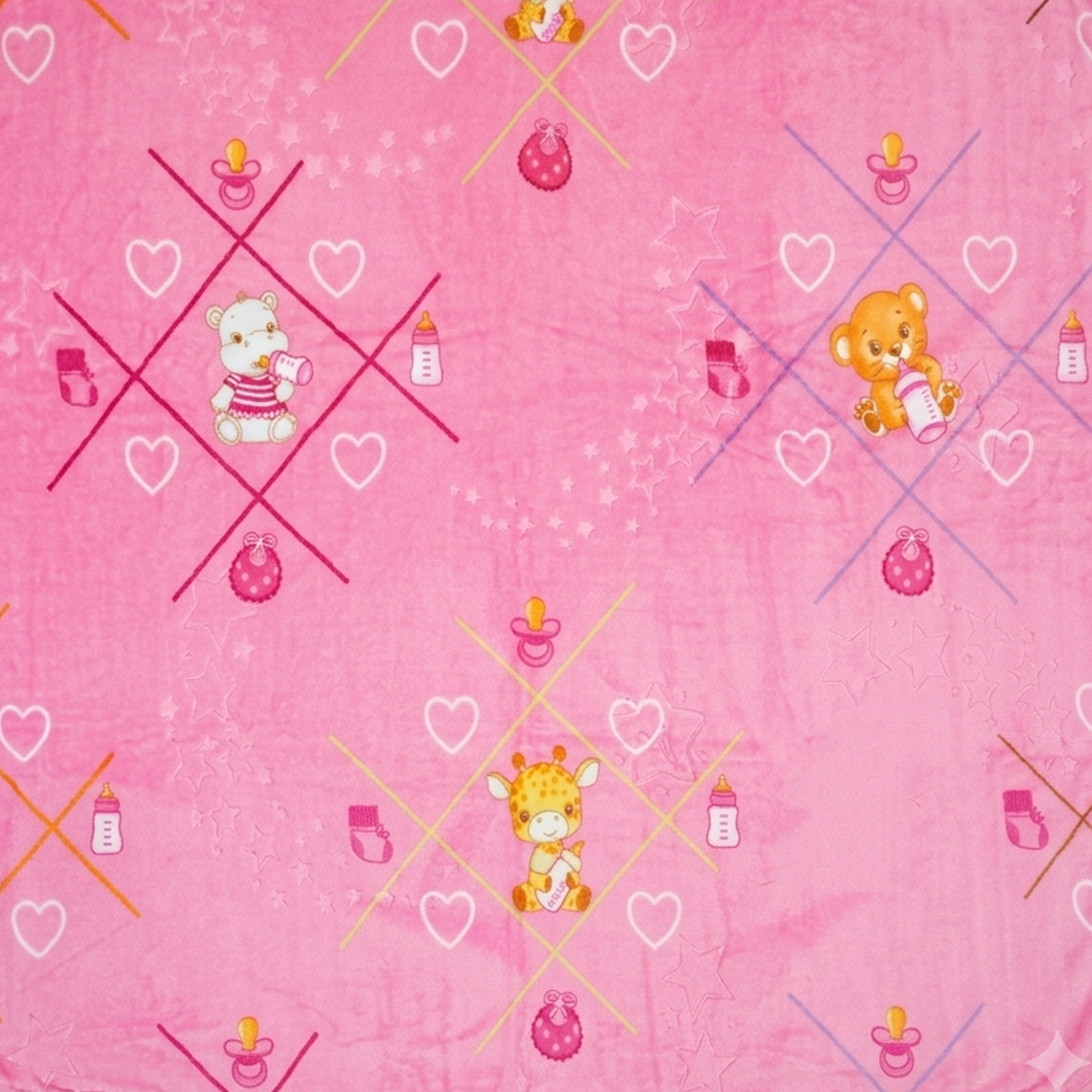 Manta de Micropolar para Bebé Estampada – 110 cm x 80 cm