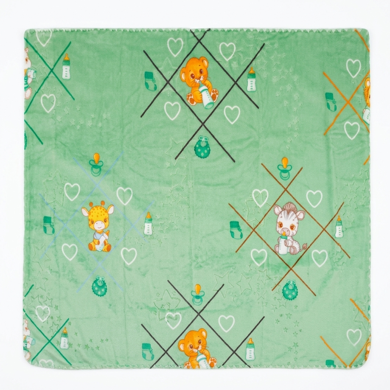 Manta de Micropolar para Bebé Estampada – 110 cm x 80 cm