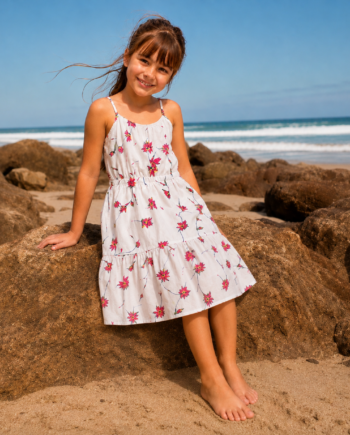 Vestido Solero Floreado de Fibrana